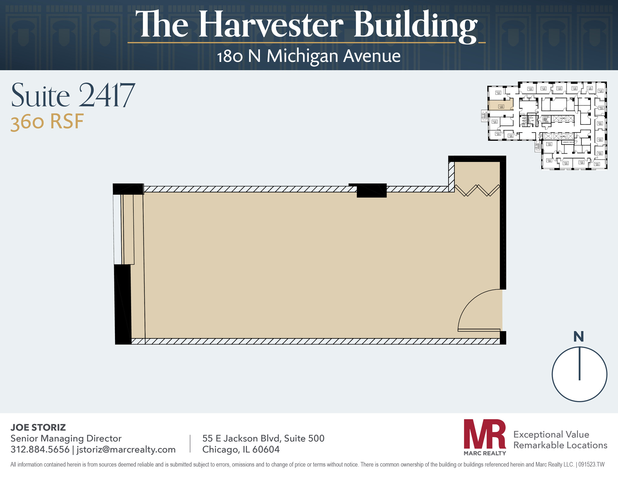 180 N Michigan Ave, Chicago, IL en alquiler Plano de la planta- Imagen 1 de 1