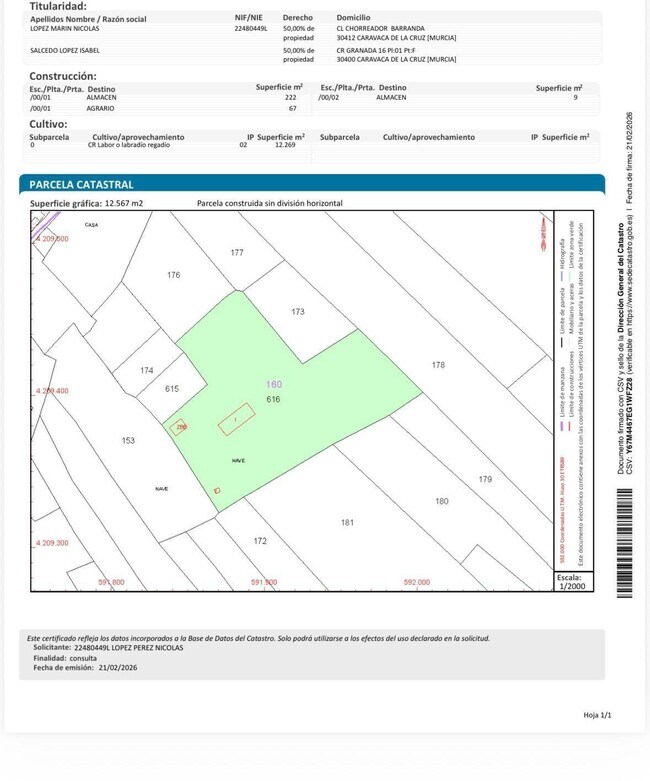 Más detalles de Singlafuente, S/N, Caravaca de la Cruz - Terreno en venta