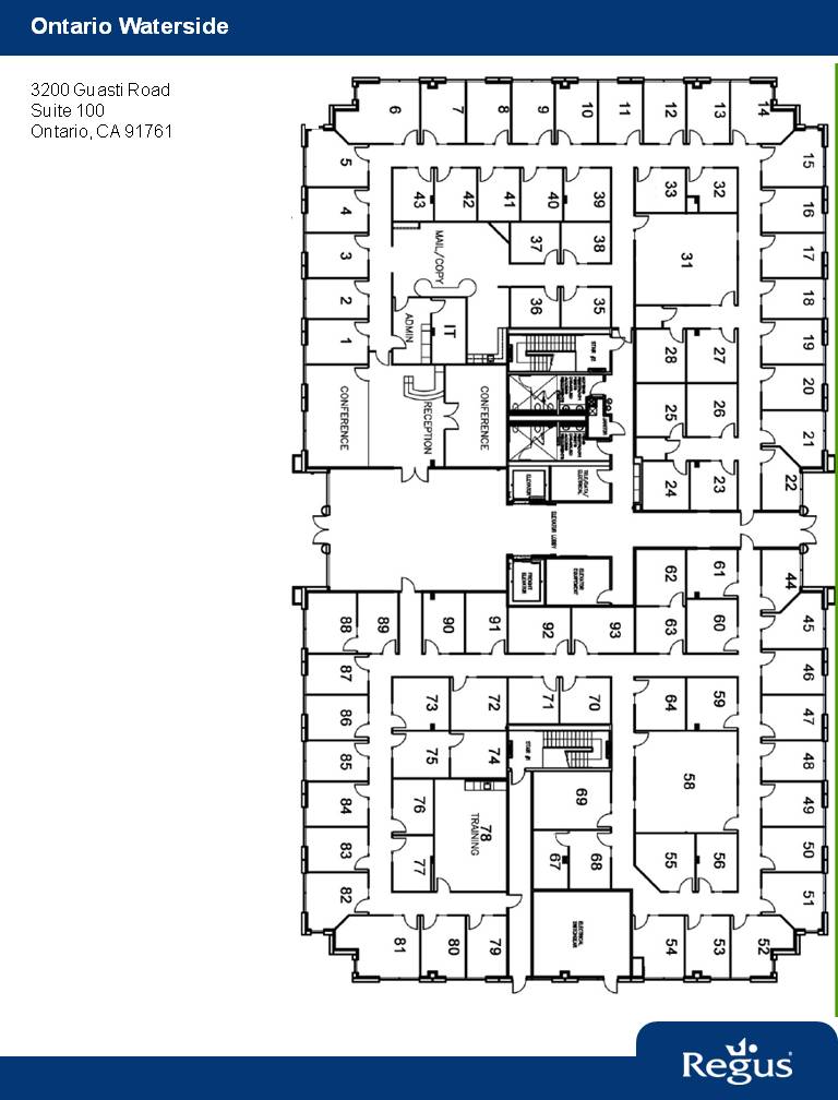 3200 E Guasti Rd, Ontario, CA en alquiler Plano de la planta- Imagen 1 de 1