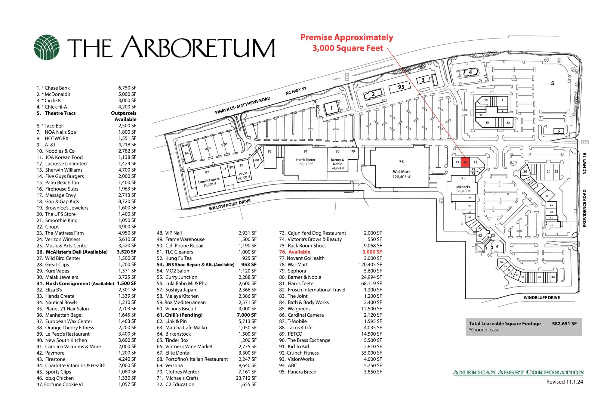 3333-3351 Pineville Matthews Rd, Charlotte, NC en alquiler Plano del sitio- Imagen 1 de 1