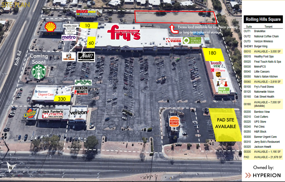 7000 E Golf Links Rd, Tucson, AZ en alquiler - Plano del sitio - Imagen 1 de 1