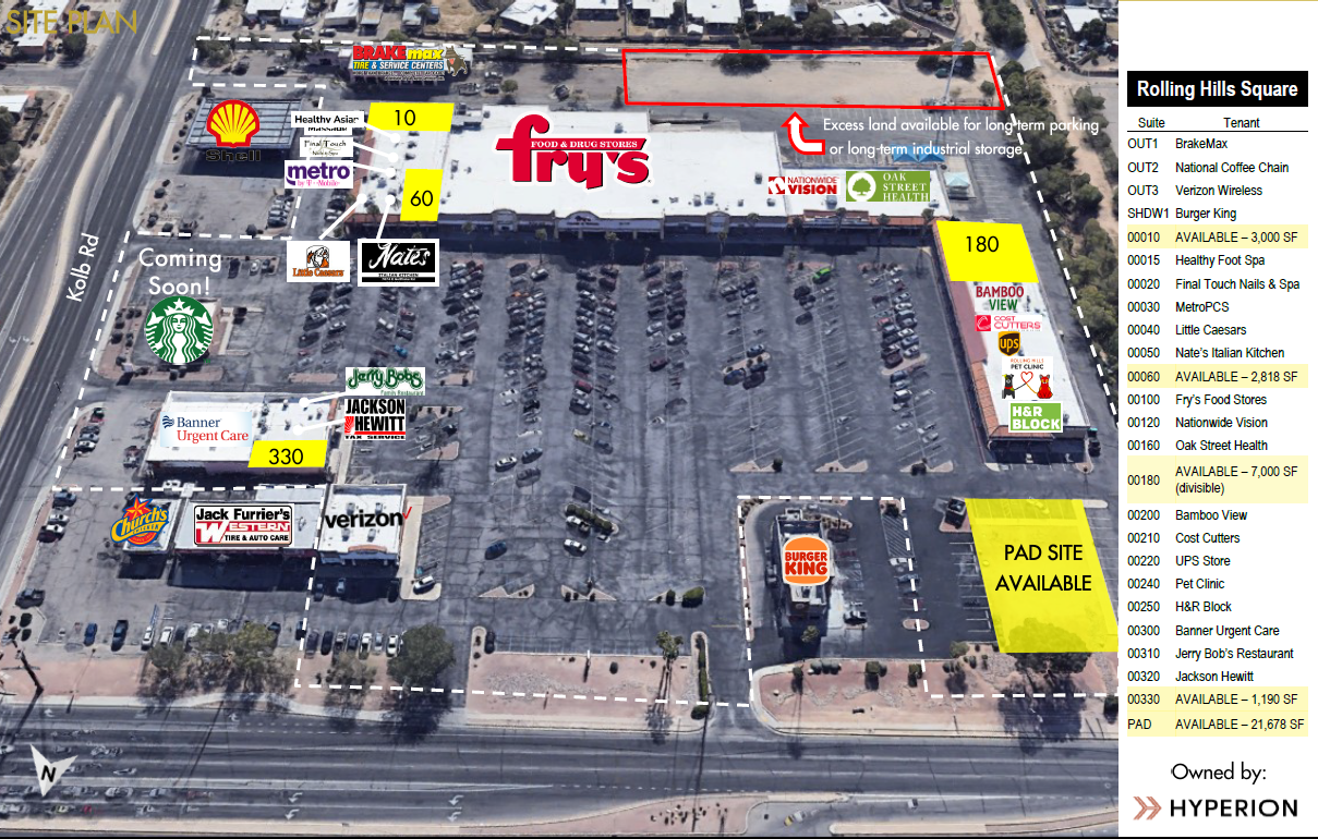 7000 E Golf Links Rd, Tucson, AZ en alquiler Plano del sitio- Imagen 1 de 2