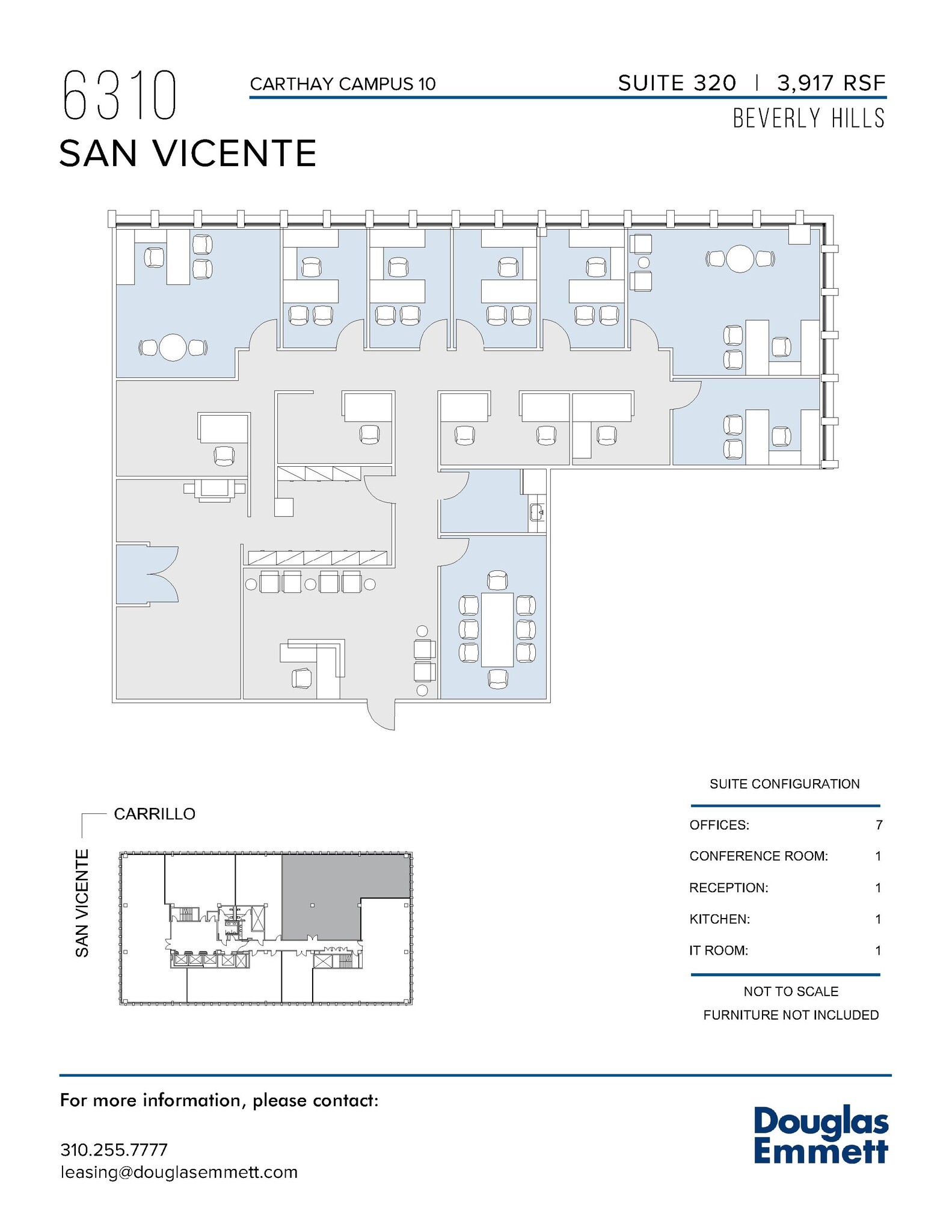 6310 San Vicente Blvd, Los Angeles, CA en alquiler Plano de la planta- Imagen 1 de 1