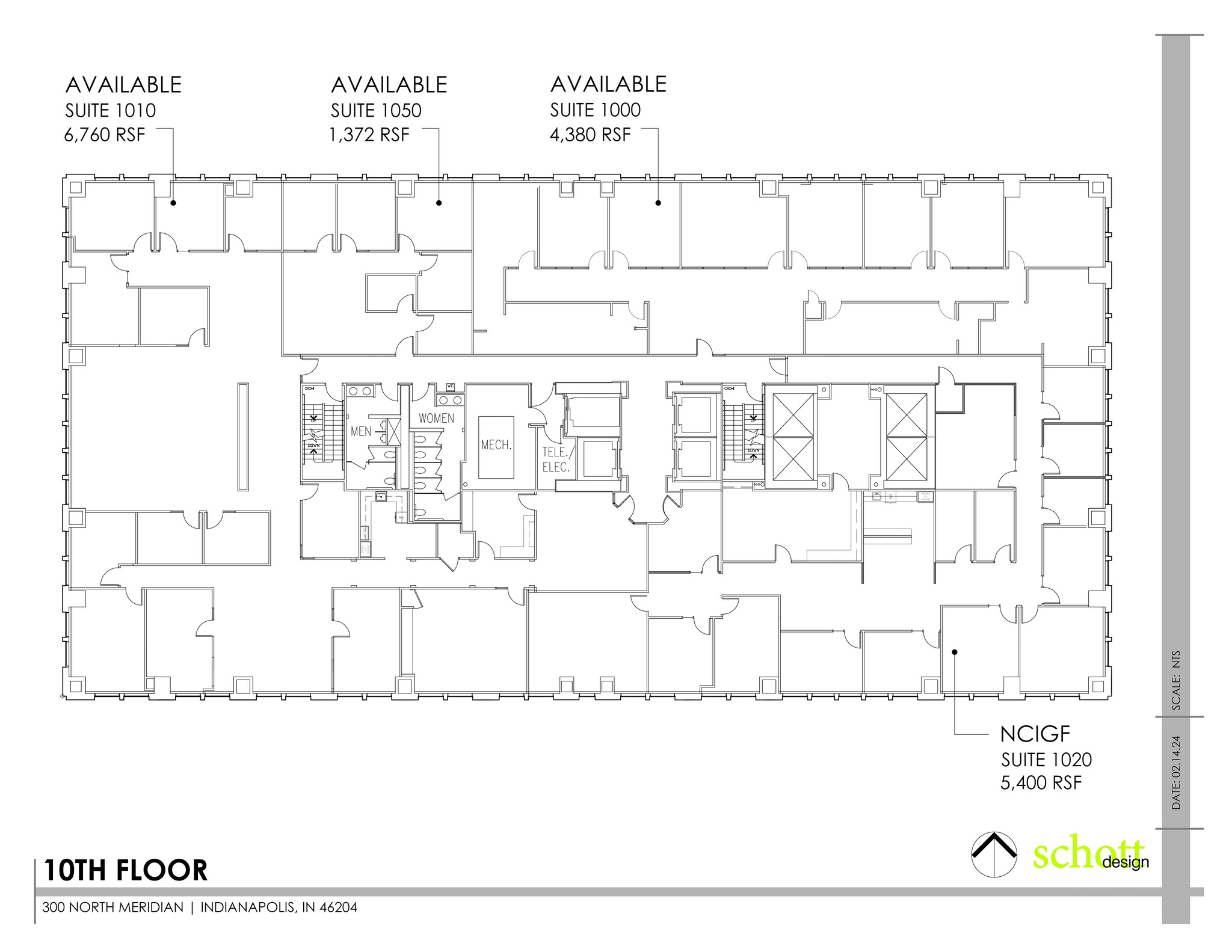 300 N Meridian St, Indianapolis, IN en alquiler Plano del sitio- Imagen 1 de 1