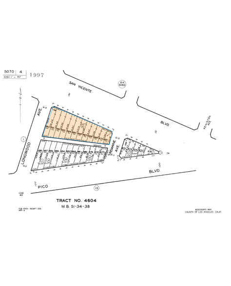 4800 San Vicente Blvd, Los Angeles, CA en venta - Plano de solar - Imagen 2 de 2