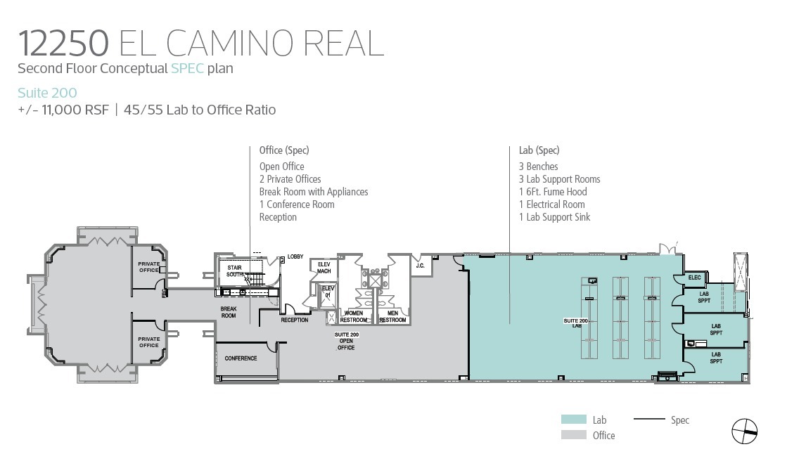 12250 El Camino Real, San Diego, CA en alquiler Plano de la planta- Imagen 1 de 1