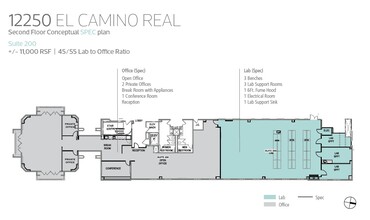 12250 El Camino Real, San Diego, CA en alquiler Plano de la planta- Imagen 1 de 1