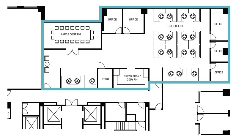 225 W Santa Clara St, San Jose, CA en alquiler Plano de la planta- Imagen 1 de 1