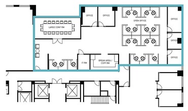 225 W Santa Clara St, San Jose, CA en alquiler Plano de la planta- Imagen 1 de 1