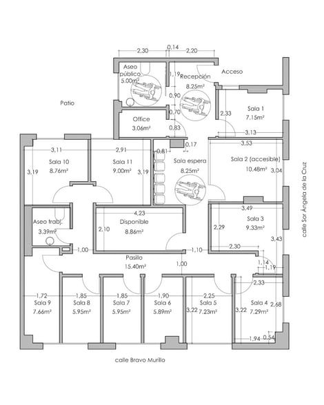 Calle de Sor Ángela de la Cruz, 40, Madrid, Madrid en alquiler - Plano del sitio - Imagen 1 de 1