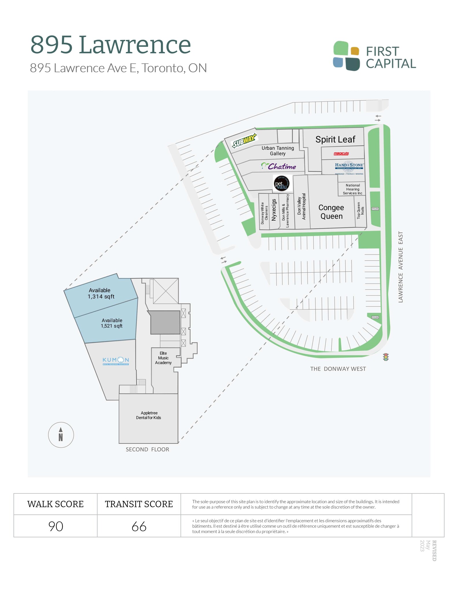 895 Lawrence Ave E, Toronto, ON en alquiler Plano del sitio- Imagen 1 de 1