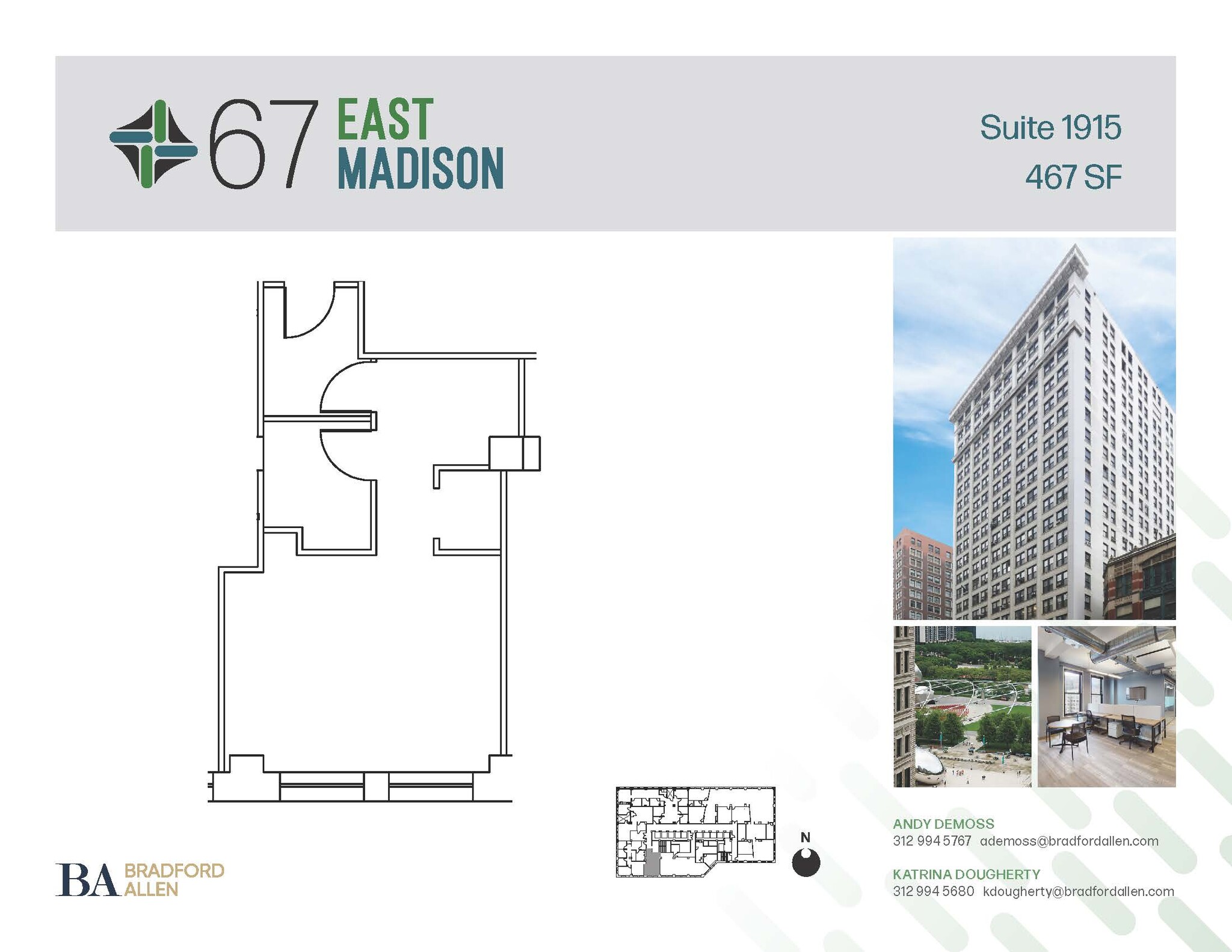 67 E Madison St, Chicago, IL en alquiler Plano de la planta- Imagen 1 de 1