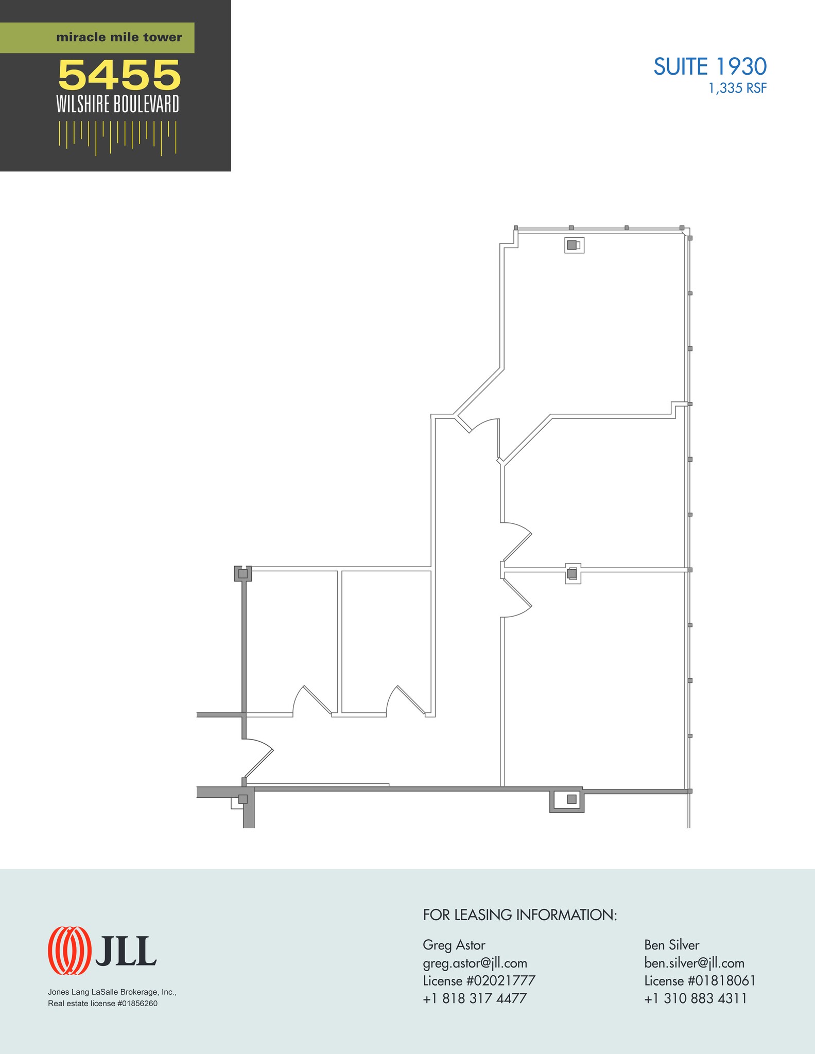 5455 Wilshire Blvd, Los Angeles, CA en alquiler Plano del sitio- Imagen 1 de 1