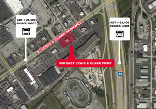 950 E Lewis And Clark Pkwy, Clarksville, IN - VISTA AÉREA  vista de mapa