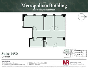 134 N LaSalle St, Chicago, IL en alquiler Plano de la planta- Imagen 1 de 7