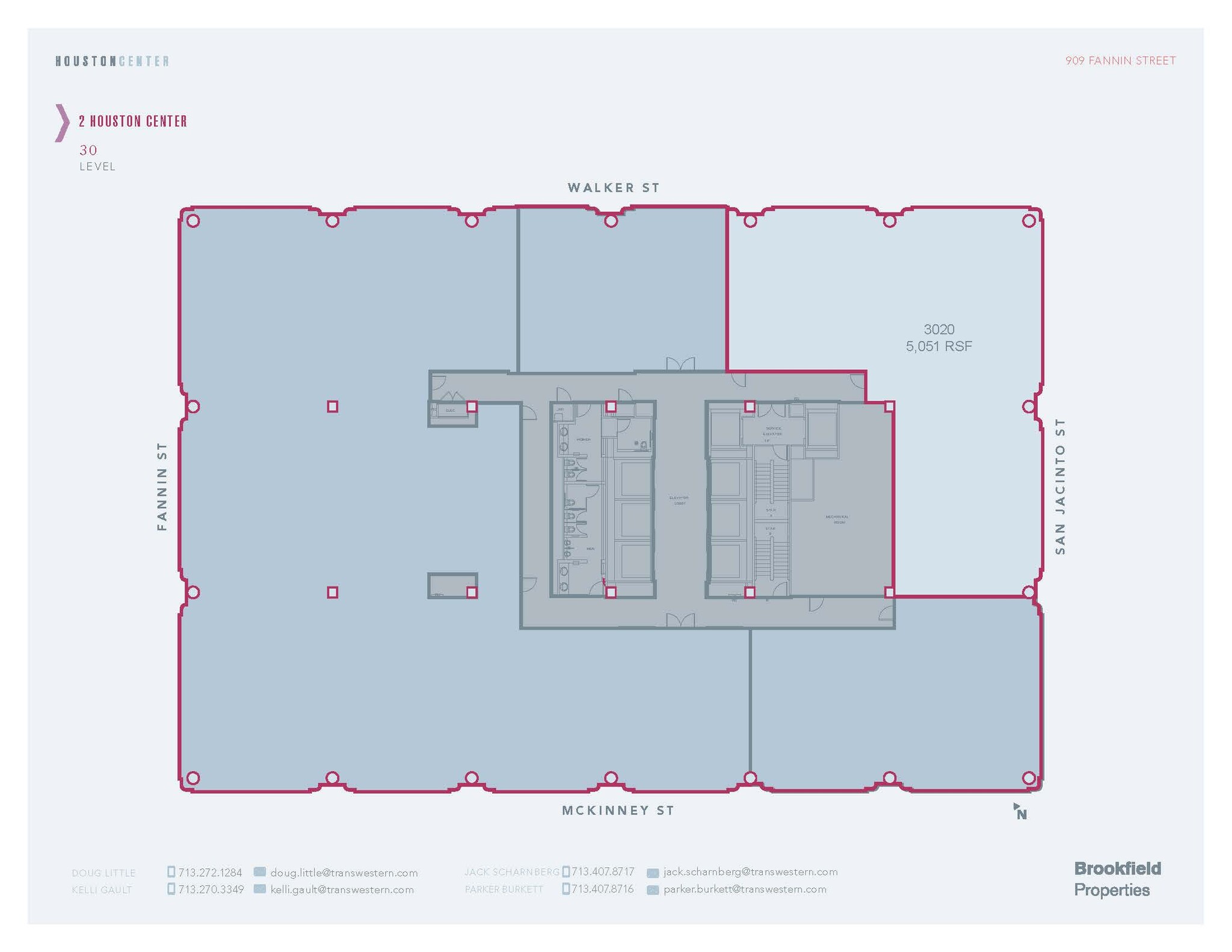 909 Fannin St, Houston, TX en alquiler Plano de la planta- Imagen 1 de 1