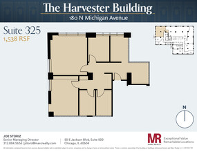 180 N Michigan Ave, Chicago, IL en alquiler Plano de la planta- Imagen 1 de 8