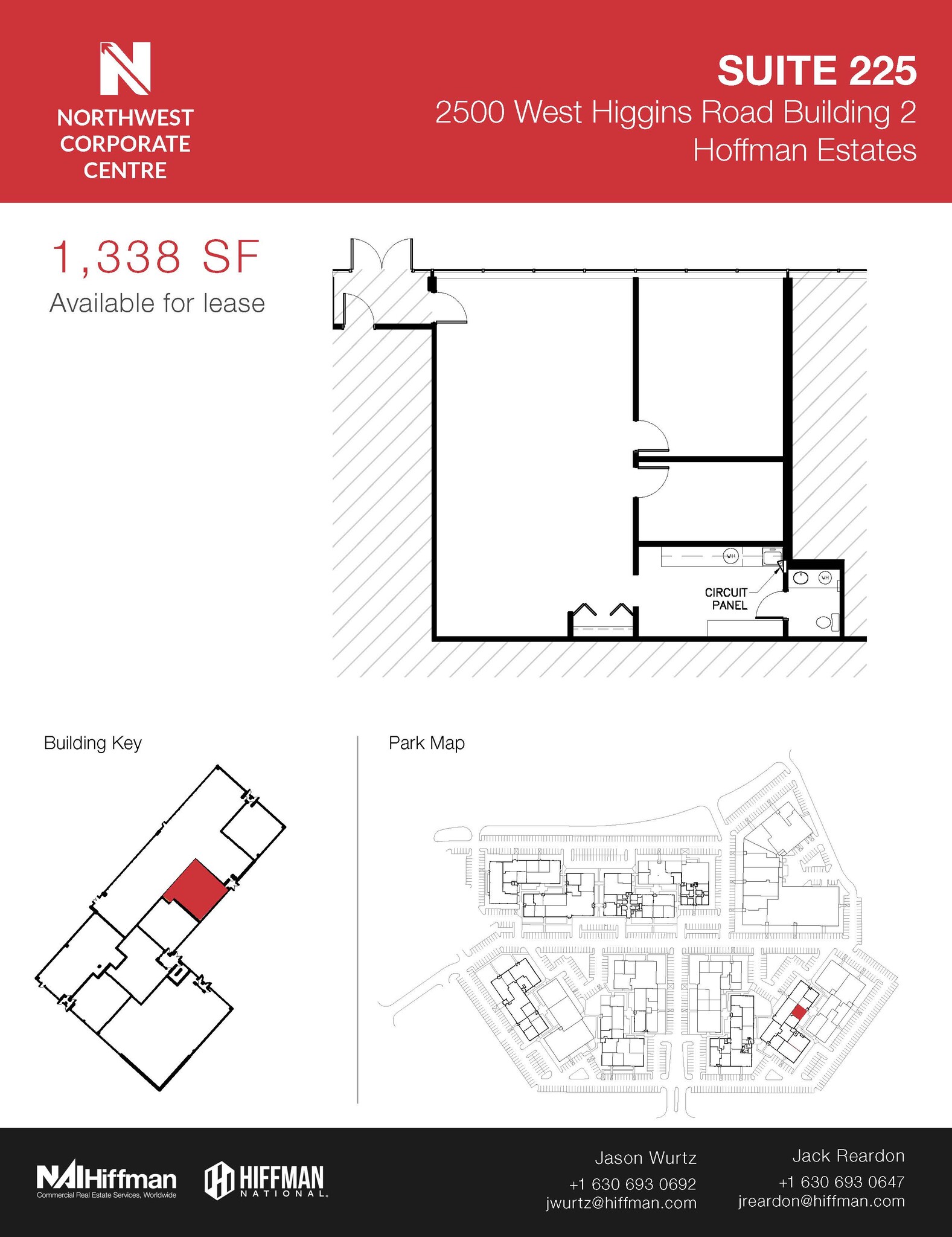 2500 W Higgins Rd, Hoffman Estates, IL en alquiler Plano de la planta- Imagen 1 de 1