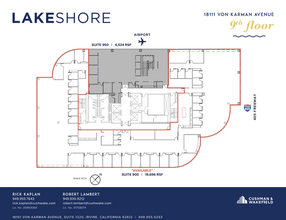 18101 Von Karman Ave, Irvine, CA en alquiler Plano de la planta- Imagen 1 de 5