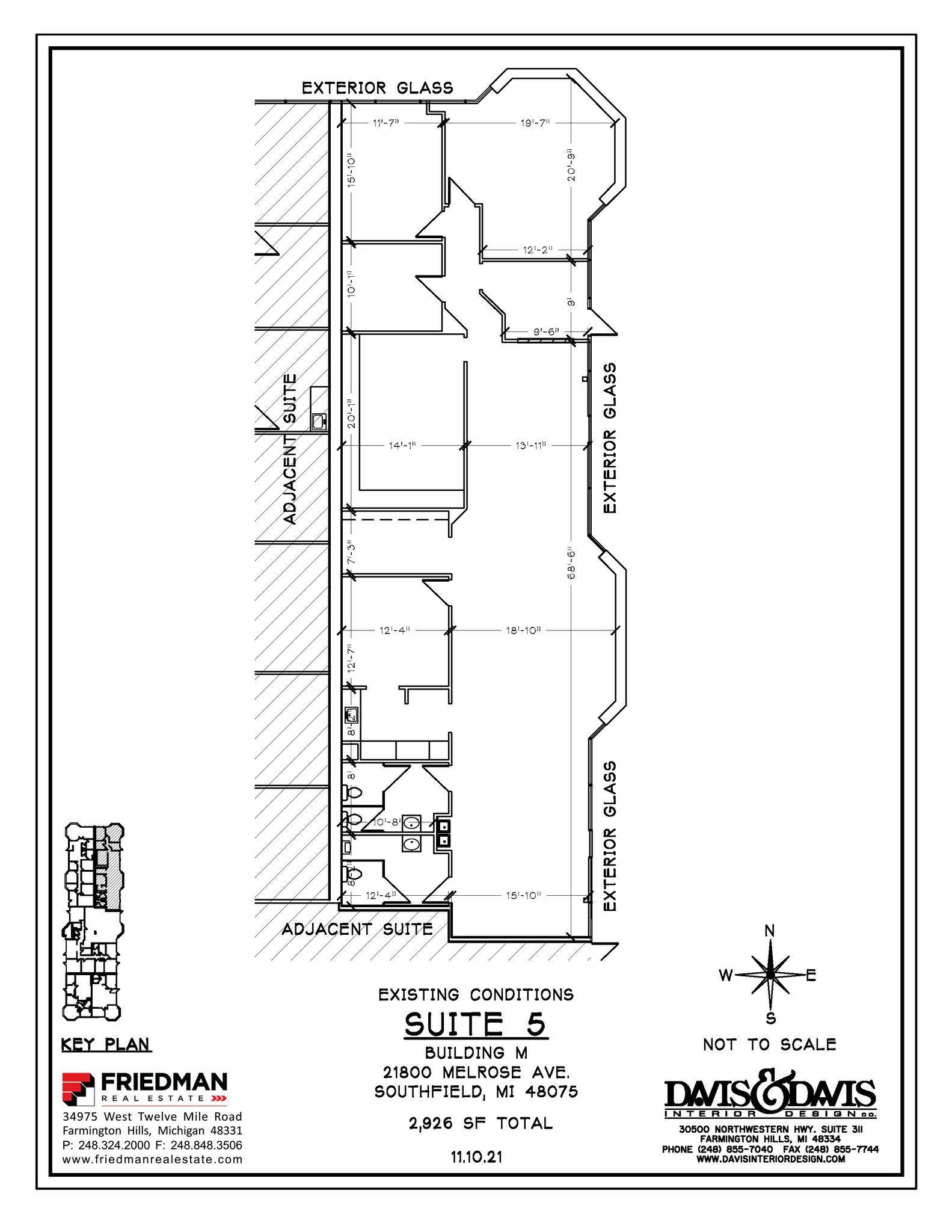 21455 Melrose Ave, Southfield, MI en alquiler Plano de la planta- Imagen 1 de 2