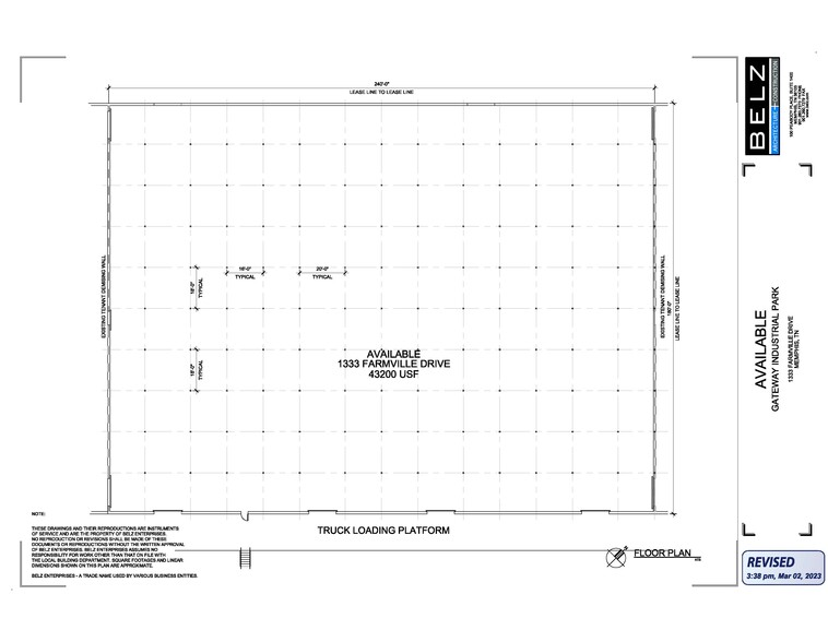 1333 Farmville Ave, Memphis, TN en alquiler - Plano de la planta - Imagen 3 de 3