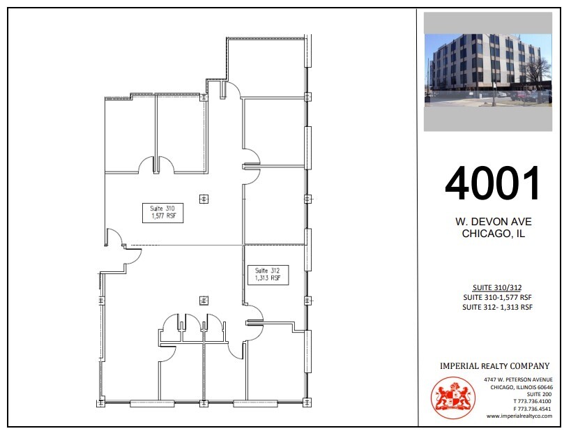 4001 W Devon Ave, Chicago, IL en alquiler Plano de la planta- Imagen 1 de 7