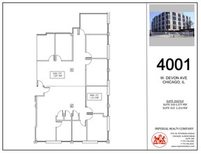 4001 W Devon Ave, Chicago, IL en alquiler Plano de la planta- Imagen 1 de 7