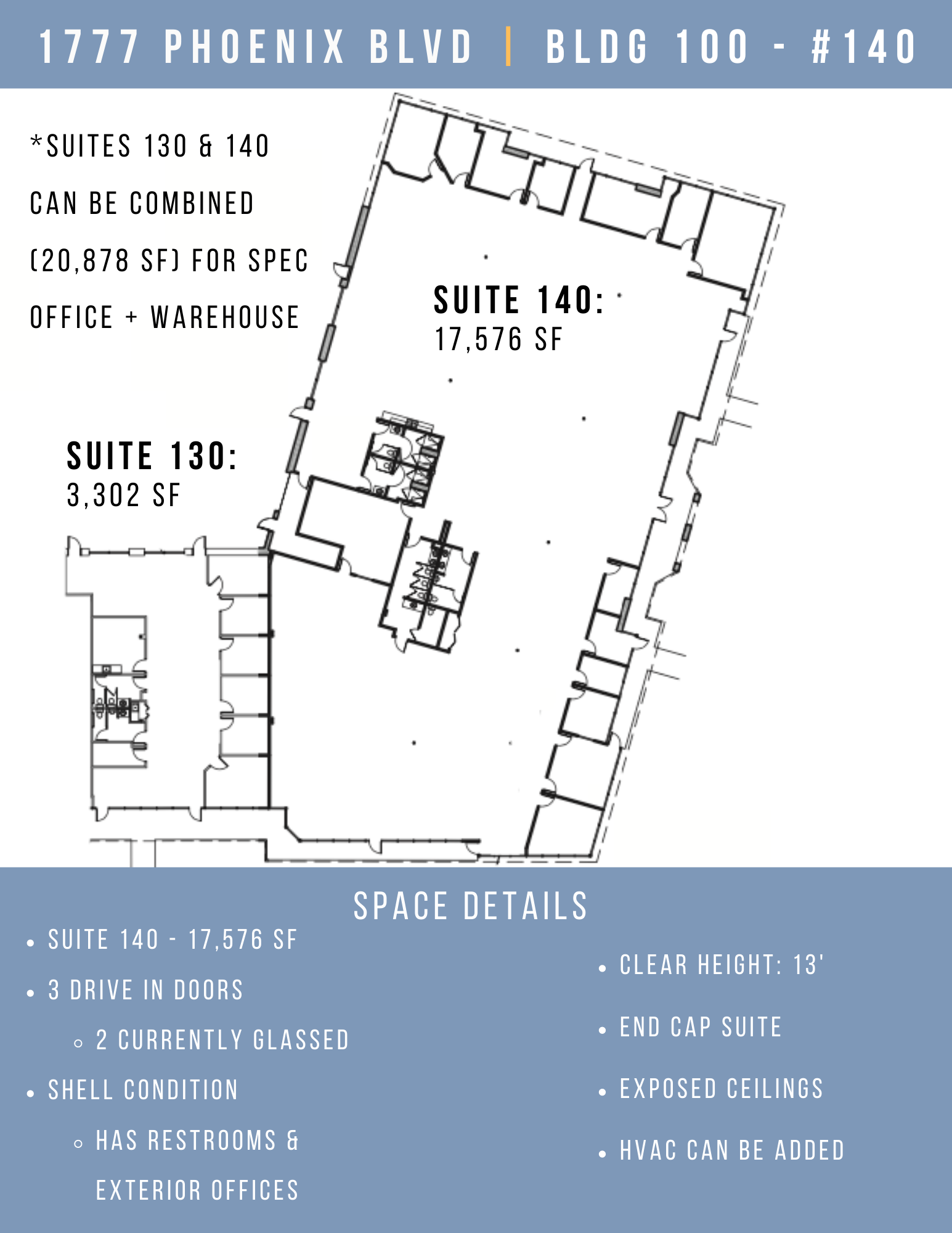 1688 Phoenix Pky, College Park, GA en alquiler Plano de la planta- Imagen 1 de 1