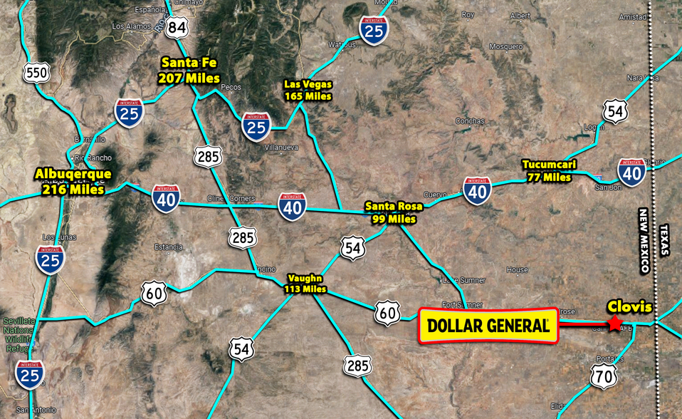 1604 US 60 #84 Hwy, Clovis, NM en venta - Vista aérea - Imagen 2 de 7