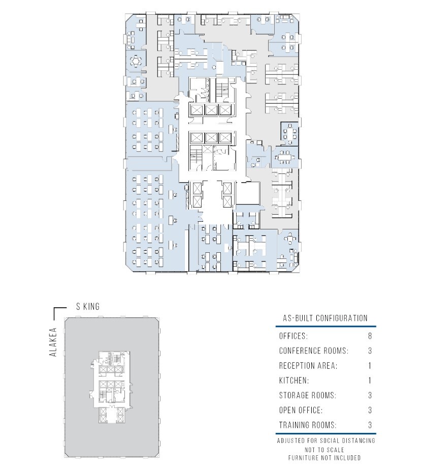 1001 Bishop St, Honolulu, HI en alquiler Plano de la planta- Imagen 1 de 1