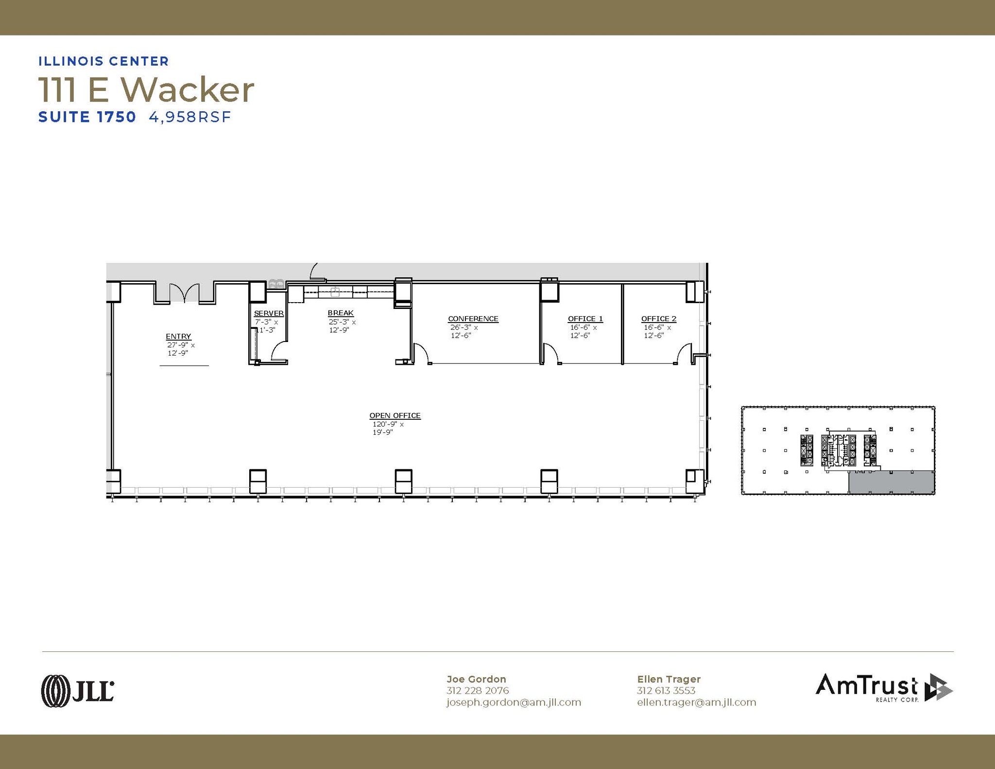 111 E Wacker Dr, Chicago, IL en alquiler Plano de la planta- Imagen 1 de 9