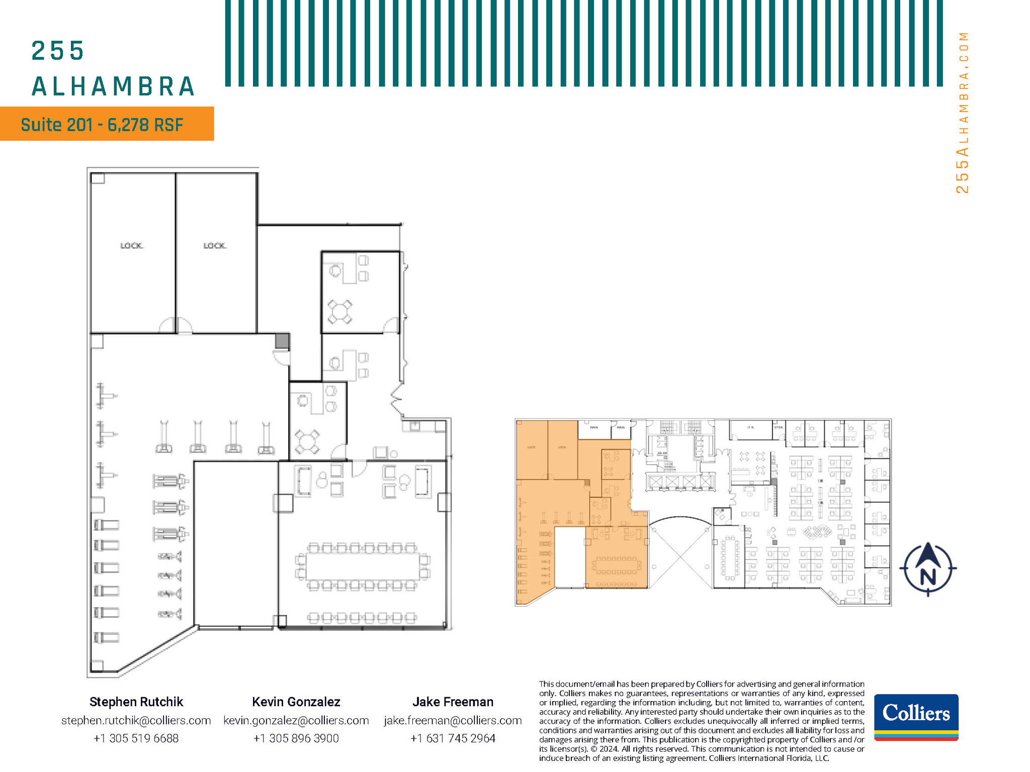 255 Alhambra Cir, Coral Gables, FL en alquiler Plano de la planta- Imagen 1 de 3