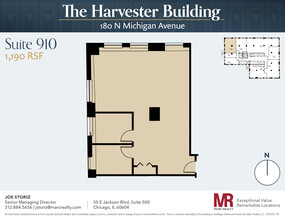 180 N Michigan Ave, Chicago, IL en alquiler Plano de la planta- Imagen 1 de 5