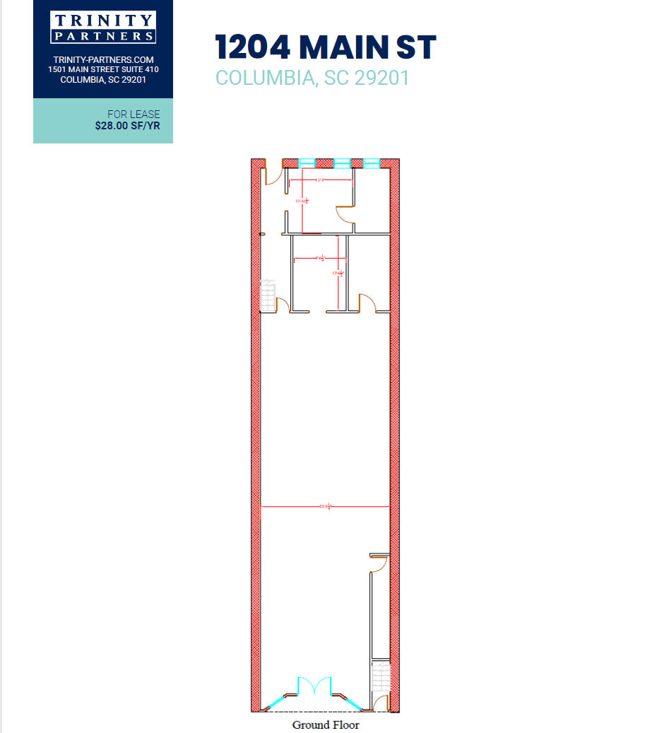 1204 Main St, Columbia, SC en alquiler Plano de la planta- Imagen 1 de 1