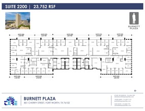 801 Cherry St, Fort Worth, TX en alquiler Plano de la planta- Imagen 1 de 1