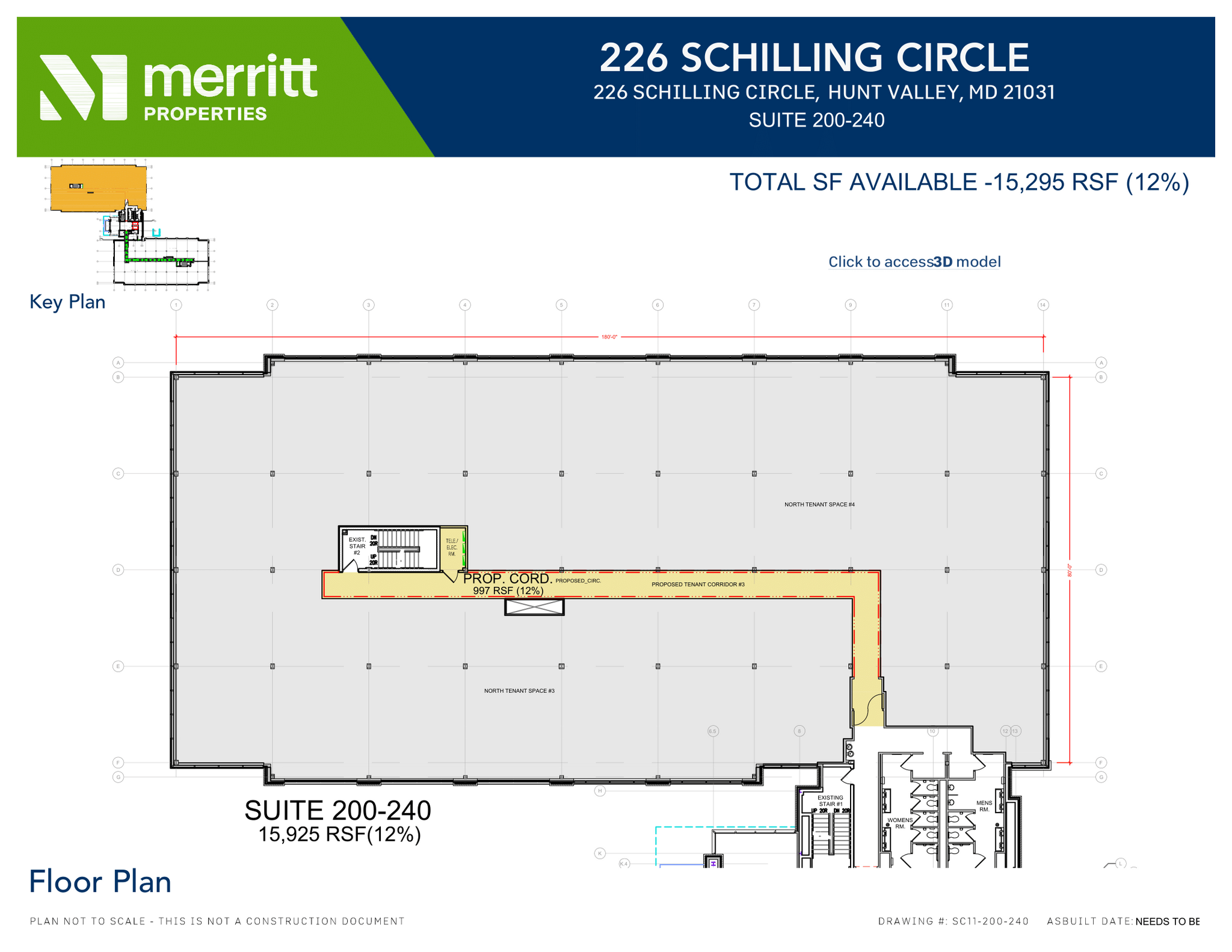 215 Schilling Cir, Hunt Valley, MD en alquiler Plano de la planta- Imagen 1 de 1