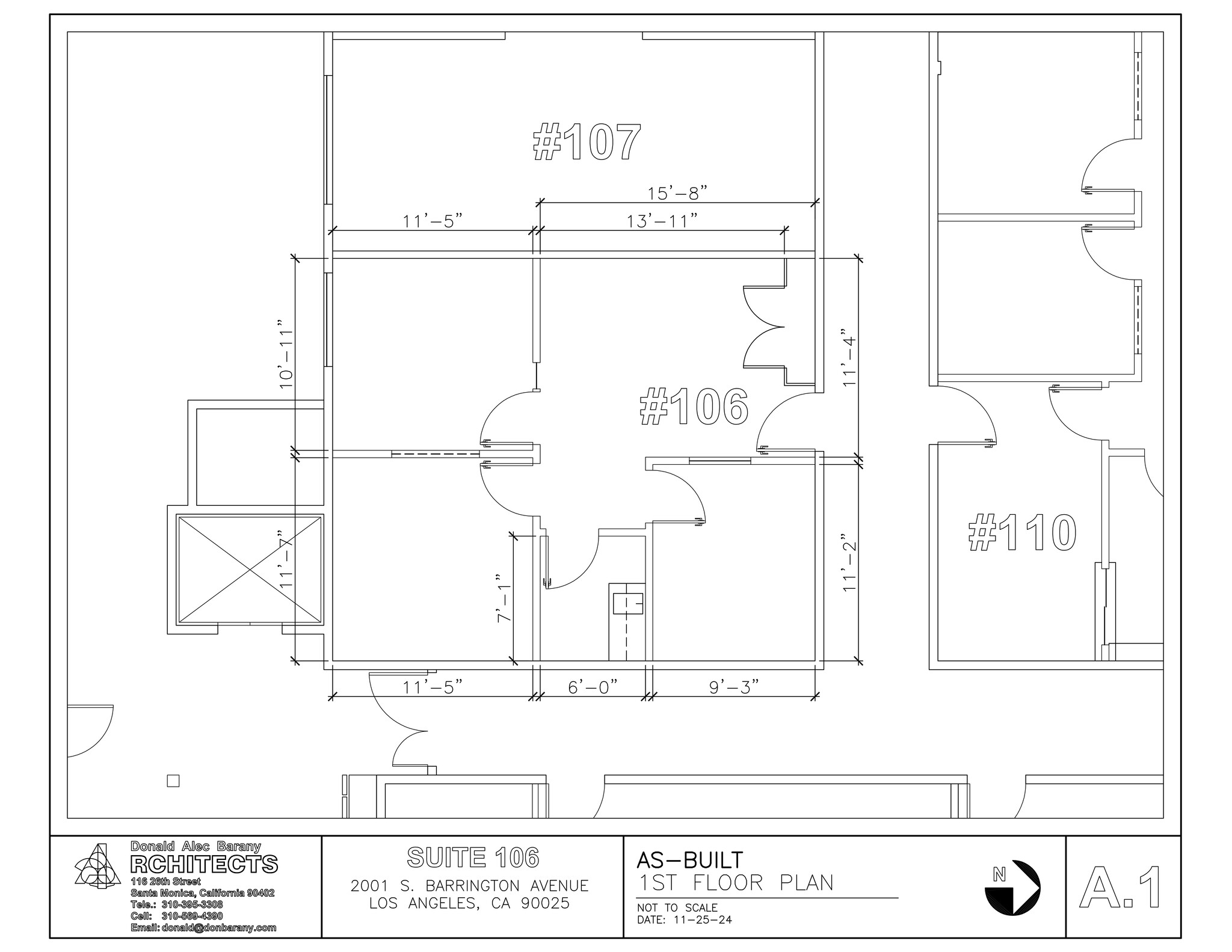 2001 S Barrington Ave, Los Angeles, CA en alquiler Plano del sitio- Imagen 1 de 1