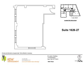 1133 Broadway, New York, NY en alquiler Plano de la planta- Imagen 1 de 3