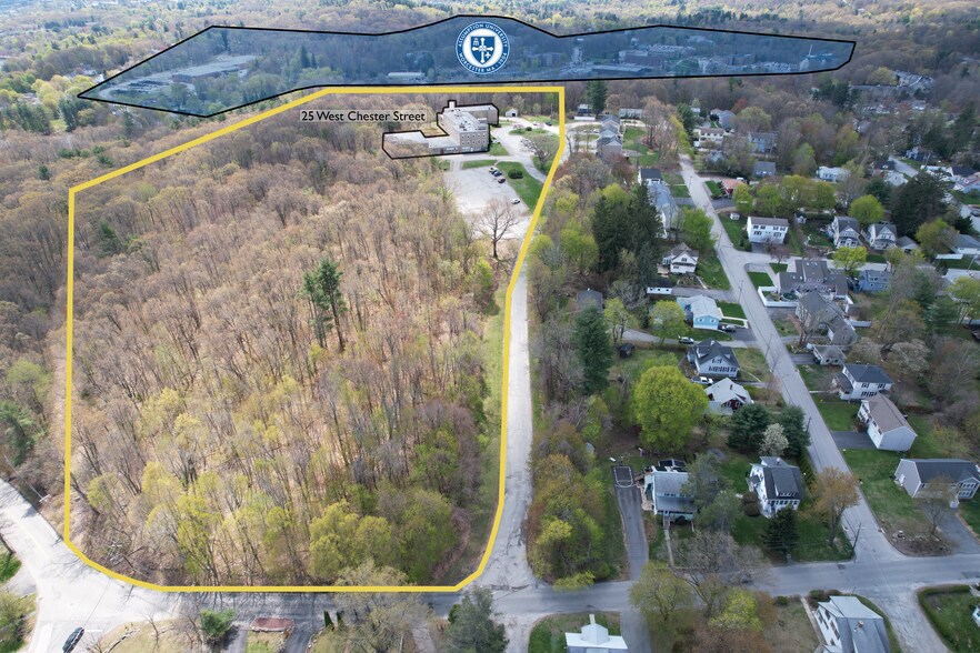 25 Chester St, Worcester, MA en venta - Vista aérea - Imagen 2 de 8