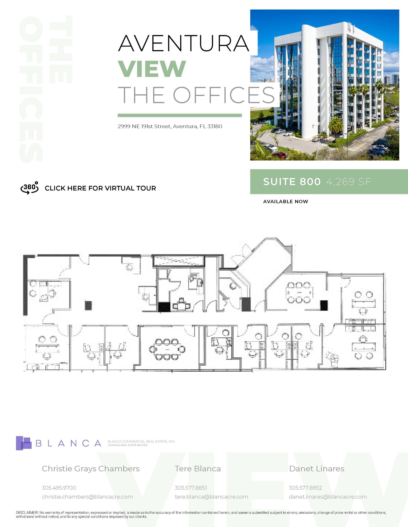 2999 NE 191st St, Aventura, FL en alquiler Plano de la planta- Imagen 1 de 1