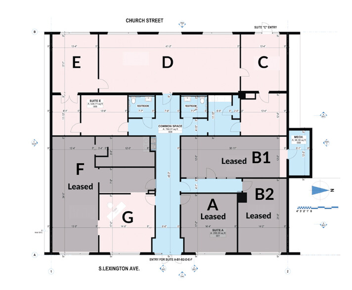 149-161 S Lexington Ave, Asheville, NC en alquiler - Plano de la planta - Imagen 2 de 24