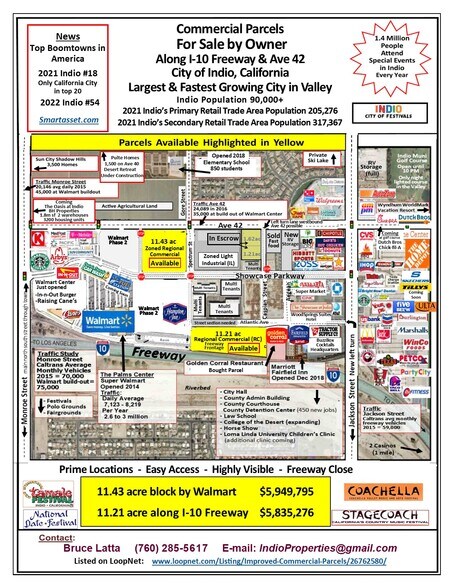 Two Prime 11 acre Commercial Parcels cartera de 2 inmuebles en venta en LoopNet.es - Otros - Imagen 2 de 12