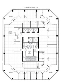 1140 W Pender St, Vancouver, BC en alquiler Plano de la planta- Imagen 1 de 1