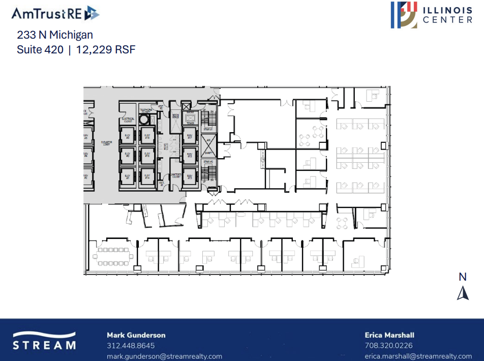 233 N Michigan Ave, Chicago, IL en alquiler Plano de la planta- Imagen 1 de 1