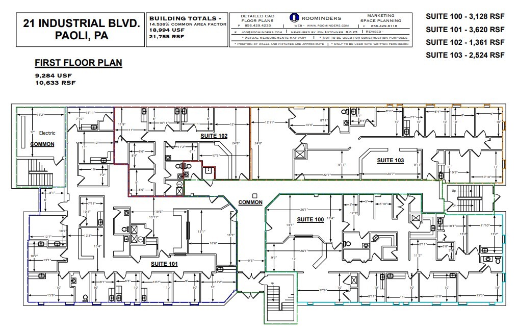 21 Industrial Blvd, Paoli, PA en alquiler Plano de la planta- Imagen 1 de 1