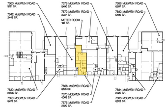 7630-7688 McEwen Rd, Dayton, OH en alquiler Plano de la planta- Imagen 2 de 2