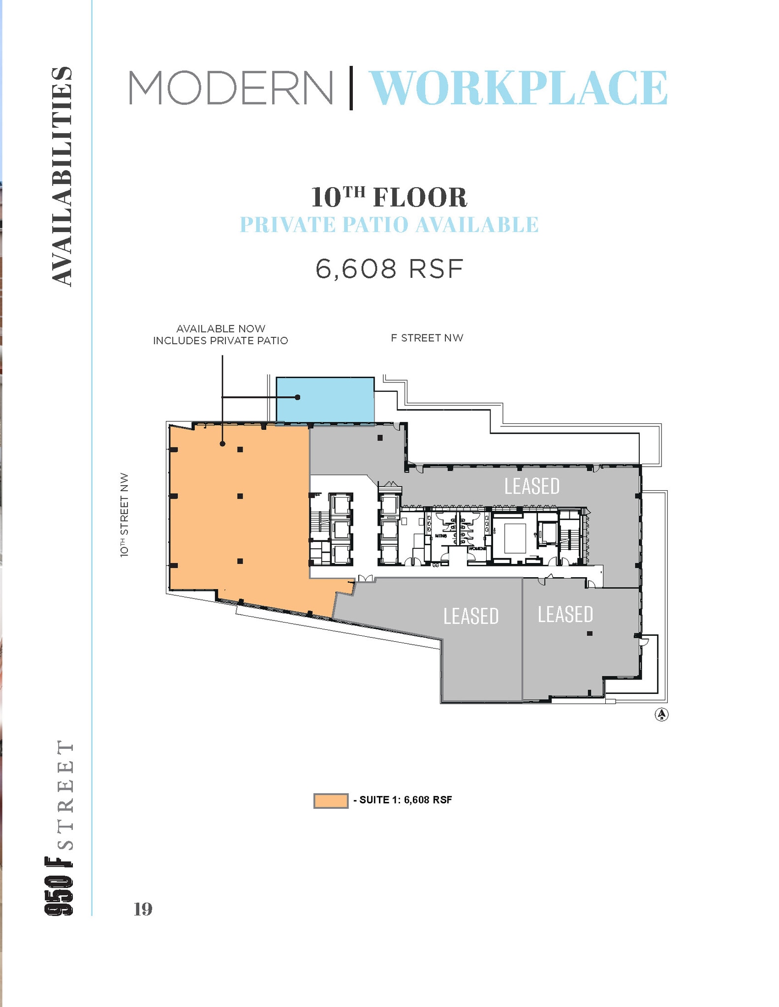 950 F St NW, Washington, DC en alquiler Plano de la planta- Imagen 1 de 1