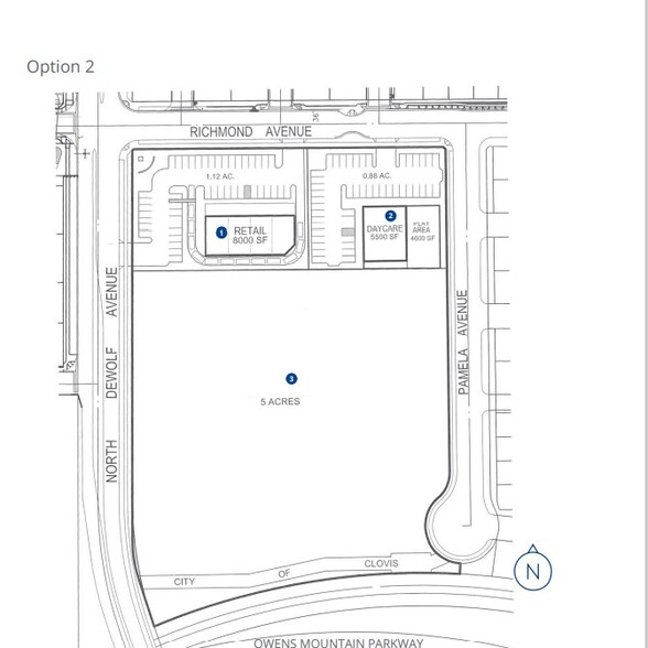 NEC DeWolf & Owens Mountain Parkway Ave, Clovis, CA en venta - Foto del edificio - Imagen 2 de 3