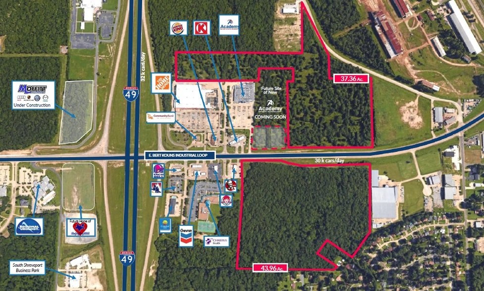 Bert Kouns Industrial Loop, Shreveport, LA en venta - Plano de solar - Imagen 2 de 2