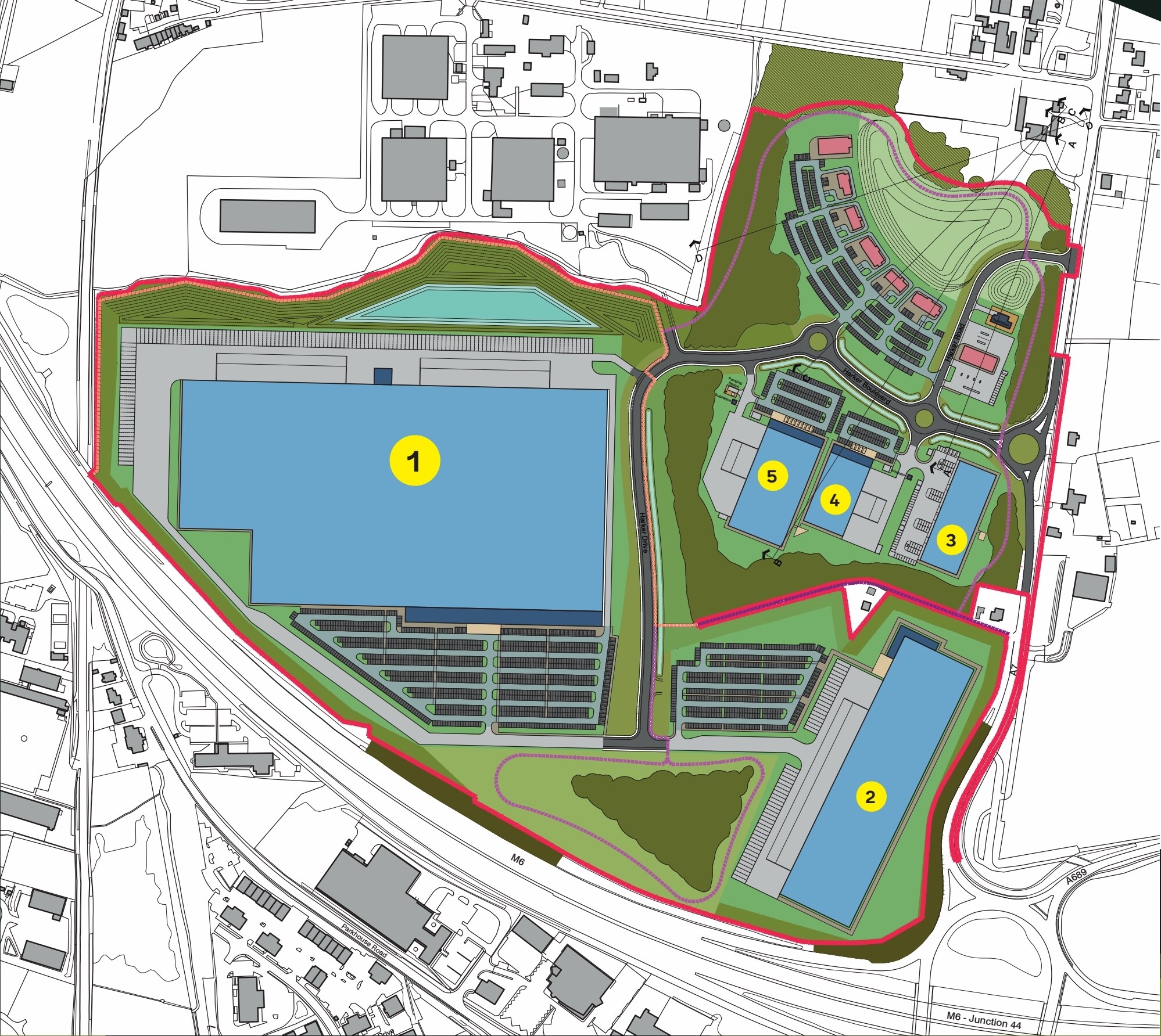 Harker View Junction 44-M6, Carlisle en alquiler Plano del sitio- Imagen 1 de 3